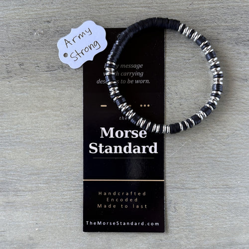 Army Strong Morse Code Bracelet | U.S. Army Pride Gift
