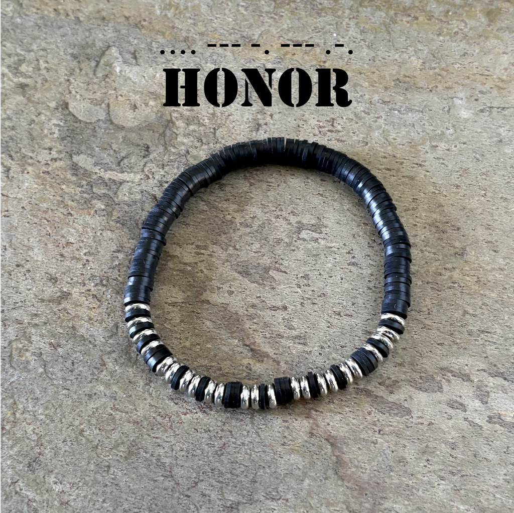 Honor Morse Code Bracelet | Respect & Tribute Gift