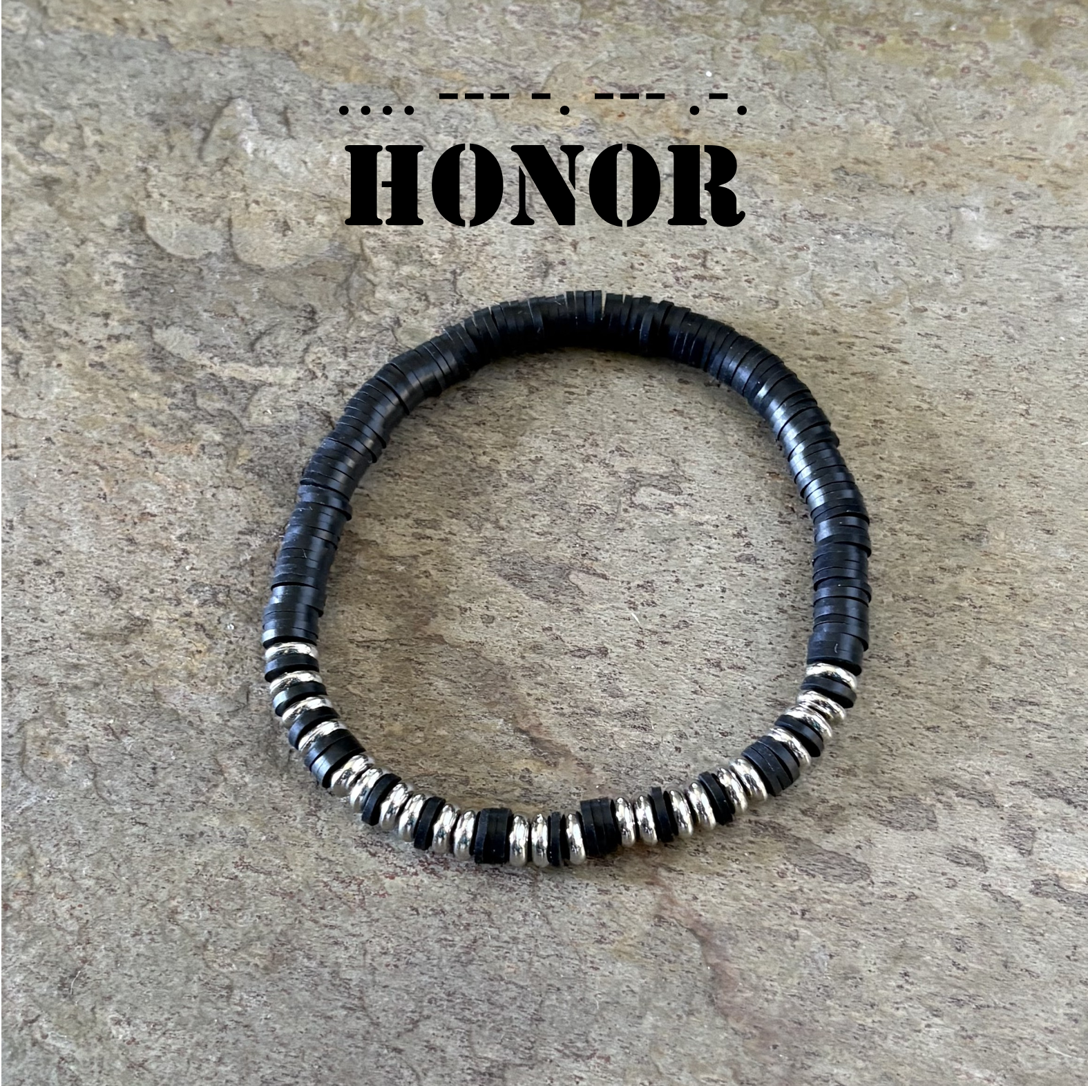 Honor Morse Code Bracelet | Respect & Tribute Gift