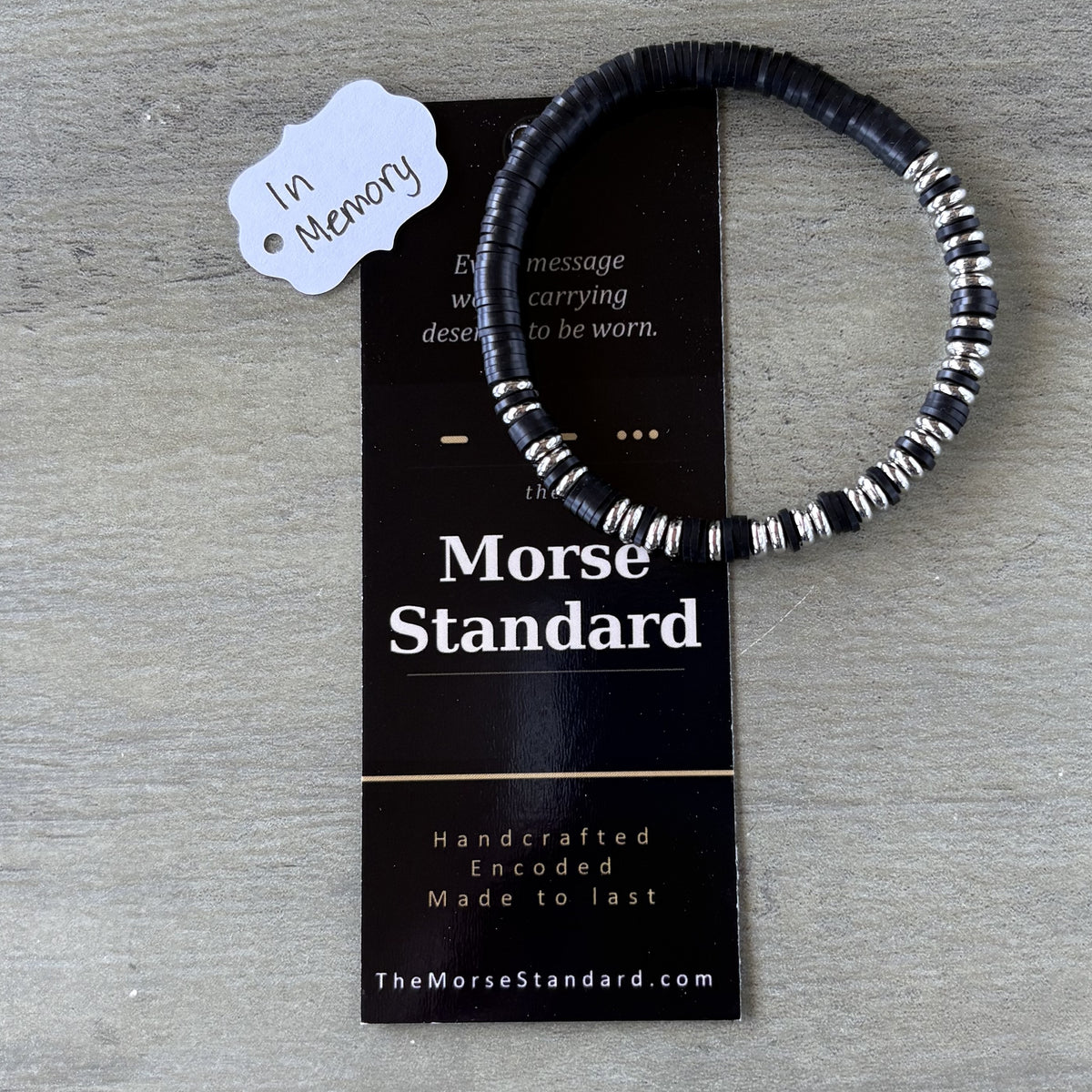 Gold Star Family Morse Code Bracelet | In Memory Tribute Gift